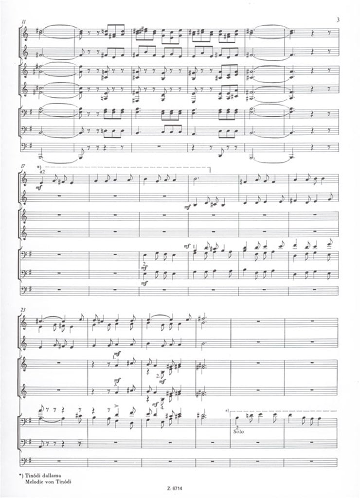 Kleine Turmmusik für drei Trompeten, vier Hörner